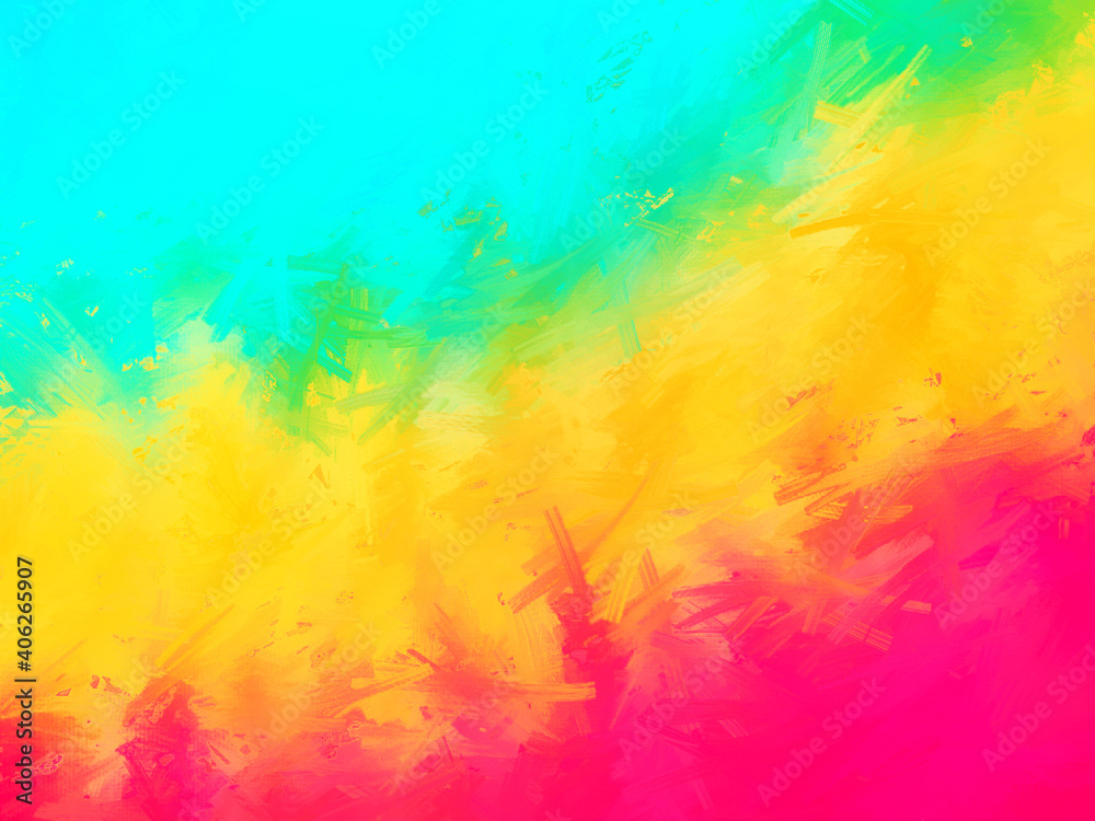 effect of colorful brushed background.