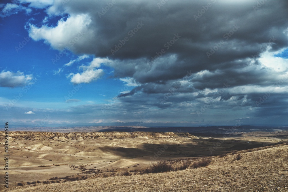 Scenic View Of Desert Against Sky