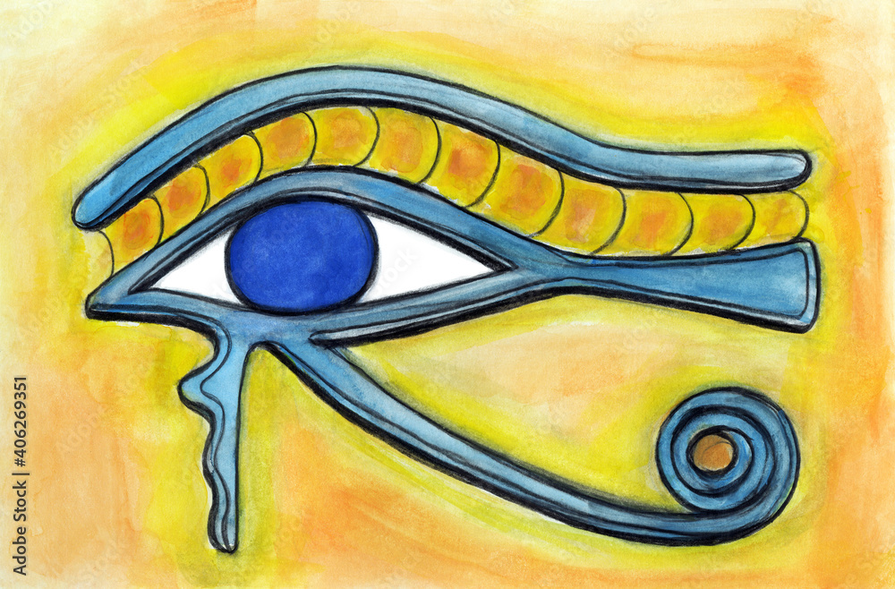 Obraz premium Egyptian Eye of Horus Painting