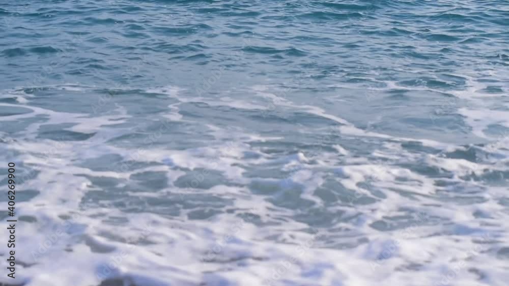 Bubbling from sea water and waves Bubbling from sea water and waves