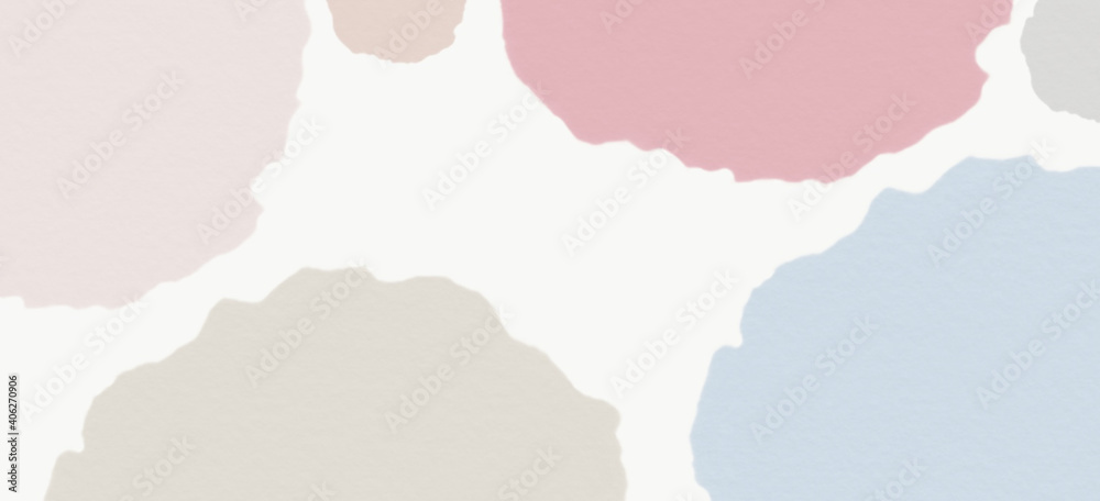 Soft Tone Watercolor Dots Banner