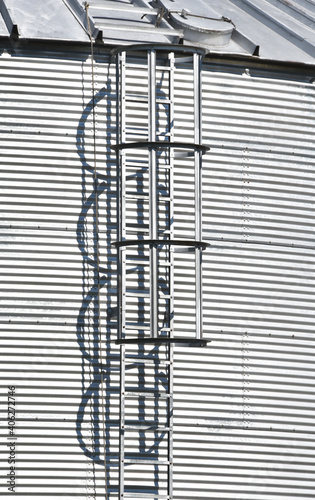 Ladder on Grain Bin