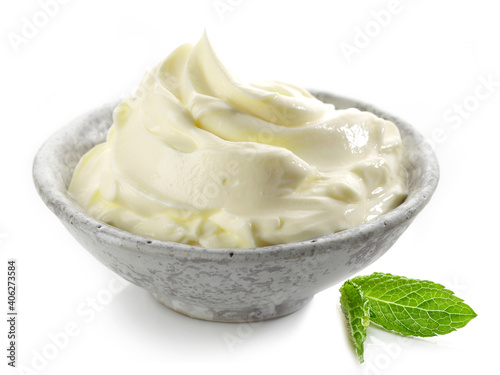 Canvastavla bowl of whipped mascarpone cream cheese