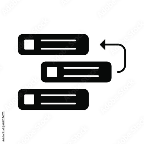 Backlog vector icon illustration. Creative sign from agile icons collection color editable