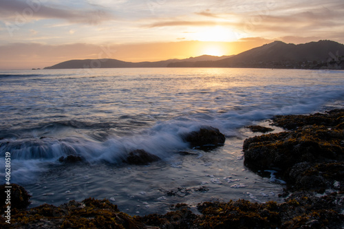 Shell Beach California Landscape, Sunset on the Coast