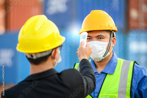 All managers and foreman and staff must measure temperature with an employee thermometer before entering work. Prevent coronavirus infection (COVID-19)