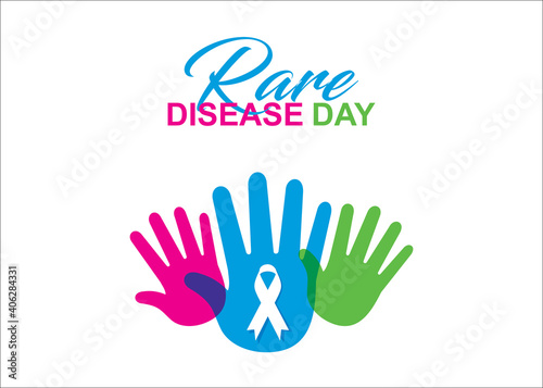 rare disease day poster design