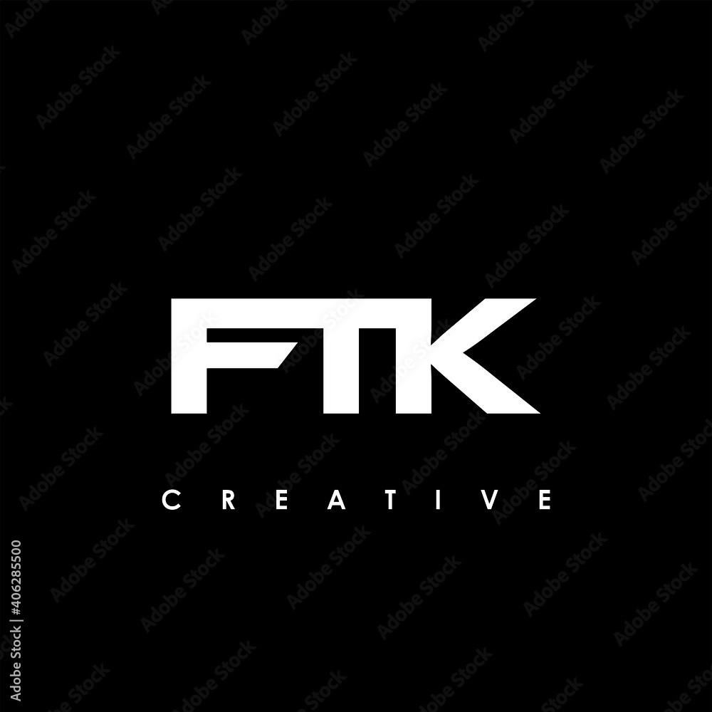 FTK Letter Initial Logo Design Template Vector Illustration