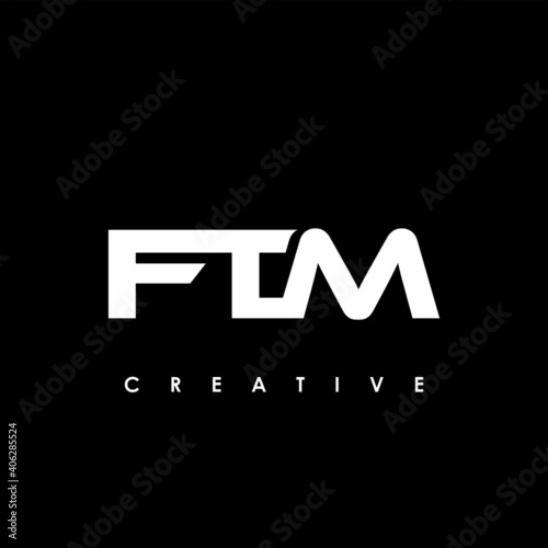 FTM Letter Initial Logo Design Template Vector Illustration