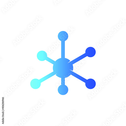 Science Atom Molecule Research Technology Logo Design Graphic Concept