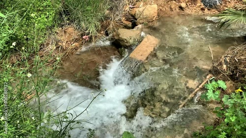 A stream in the mountains . 4K photo