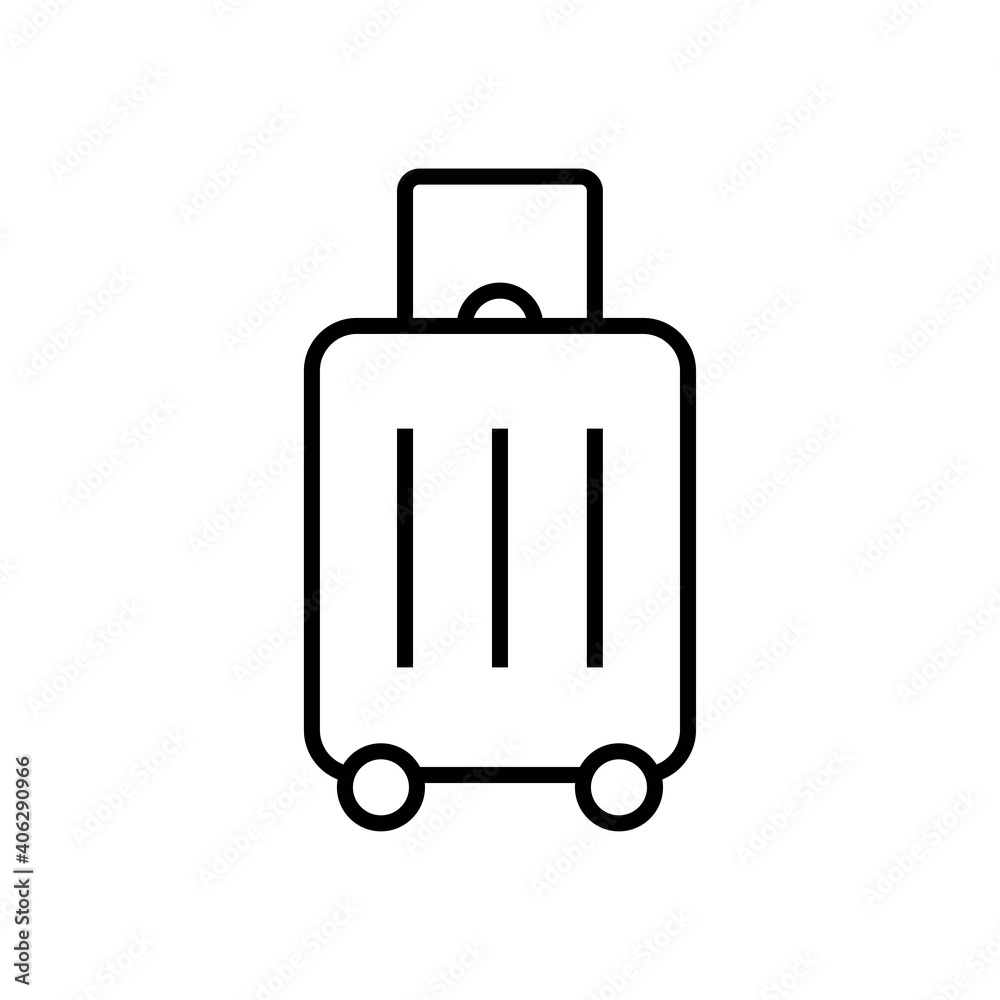 luggage icon line style vector for your design luggage icon line style vector for your design