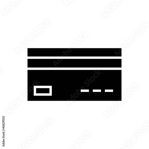 credit icon solid style vector for your design