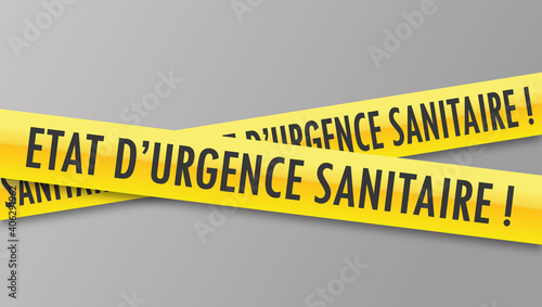 Logo état d'urgence sanitaire.