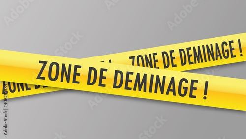Logo zone de déminage.