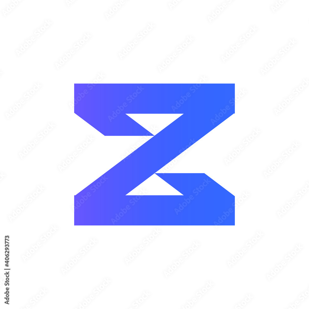 letter Z monogram modern Gradient Logo Design Graphic Concept