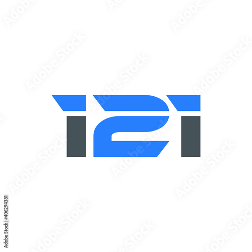 121 logo 121 icon 121 vector 121 monogram 121 letter 121 minimalist 121 triangle 121 flat Unique modern flat abstract logo design  