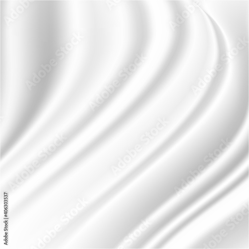 Abstract background with luxury white satin silky cloth smooth texture.