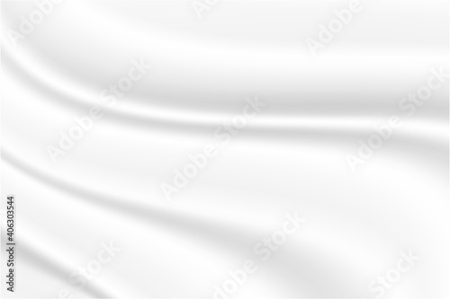 Abstract background with luxury white satin silky cloth smooth texture.