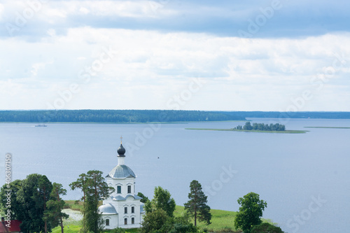 The Nile desert. Monastery of the Nilo-Stolobenskaya desert. Tver region. photo