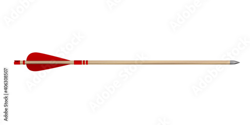 Arrow on white background. ...