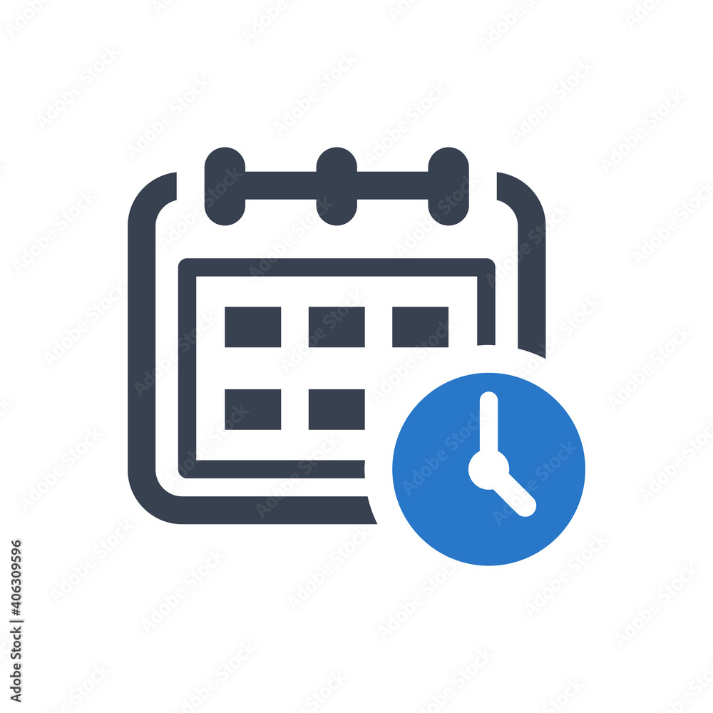 Time calendar icon Time calendar icon