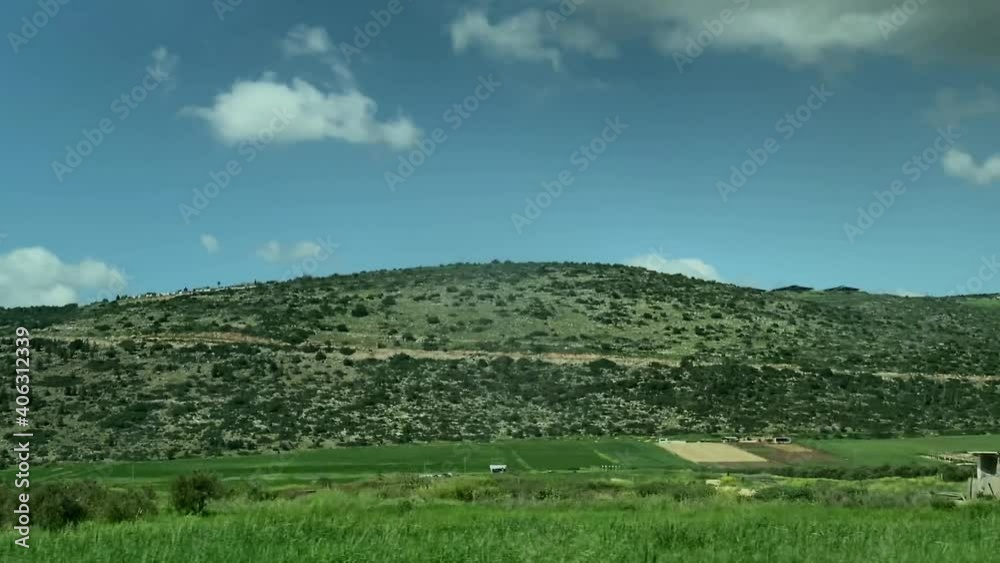 Panorama of the Lower Galilee. Israel. 4K Panorama of the Lower Galilee. Israel. 4K