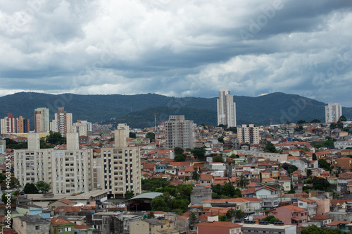 Sao Paulo north area with a beautiful sky