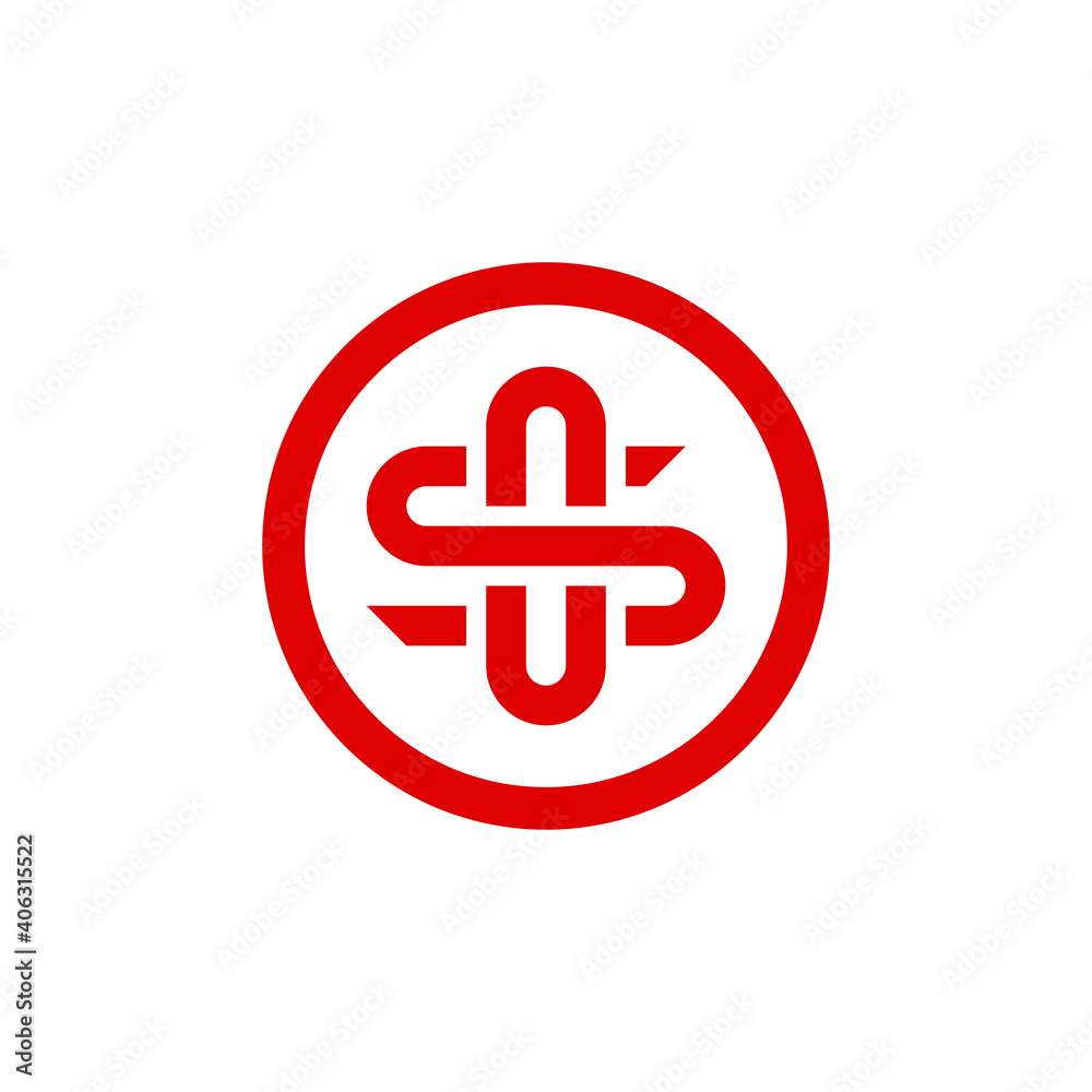 letter SO Circle monogram Emblem Logo Design Concept letter SO Circle monogram Emblem Logo Design Concept
