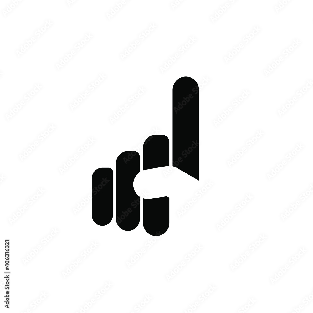Finger Vote Logo Icon Design Graphic Concept Finger Vote Logo Icon Design Graphic Concept