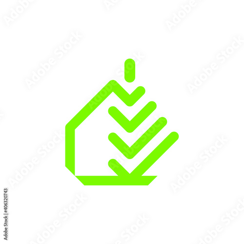 Spruce Tree green Home Nature Logo Design Graphic Concept