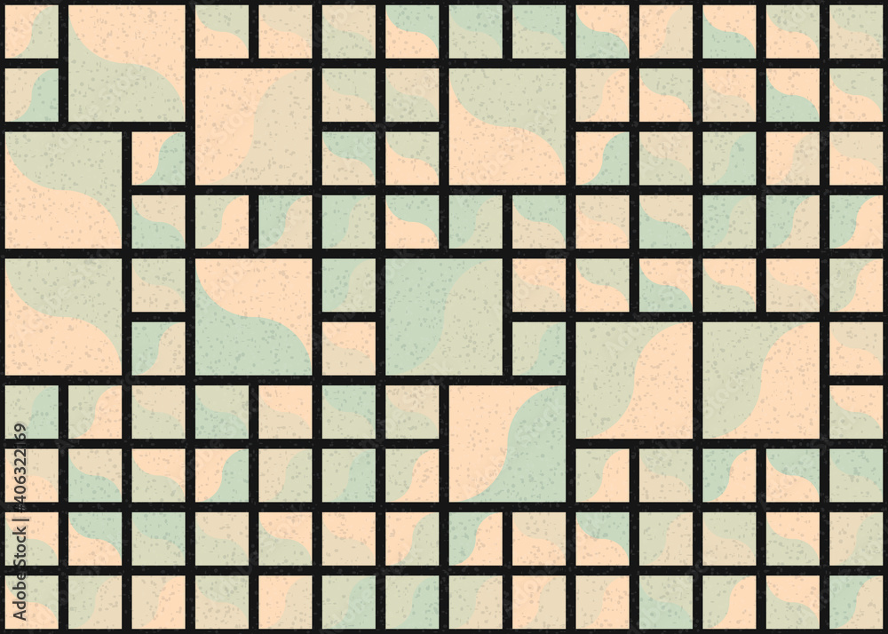 Abstract Geometric Pattern generative computational art illustration