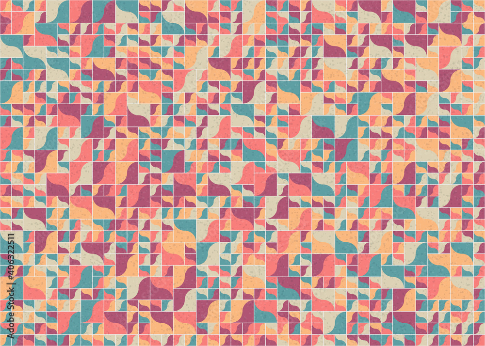 Abstract Geometric Pattern generative computational art illustration