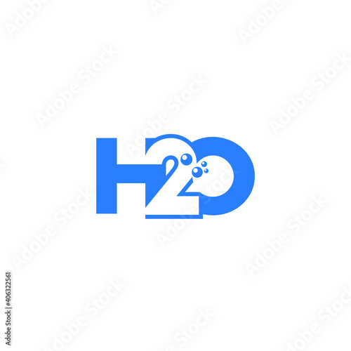 H2O logo H2O icon H2O vector H2O monogram H2O letter H2O minimalist H2O triangle H2O flat Unique modern flat abstract logo design 