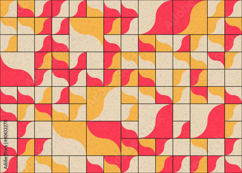 Abstract Geometric Pattern generative computational art illustration