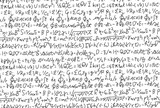 難解な数学の公式を書いた黒板の背景素材
