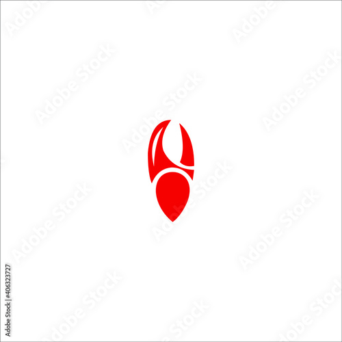 logo icon templet animal crab claws