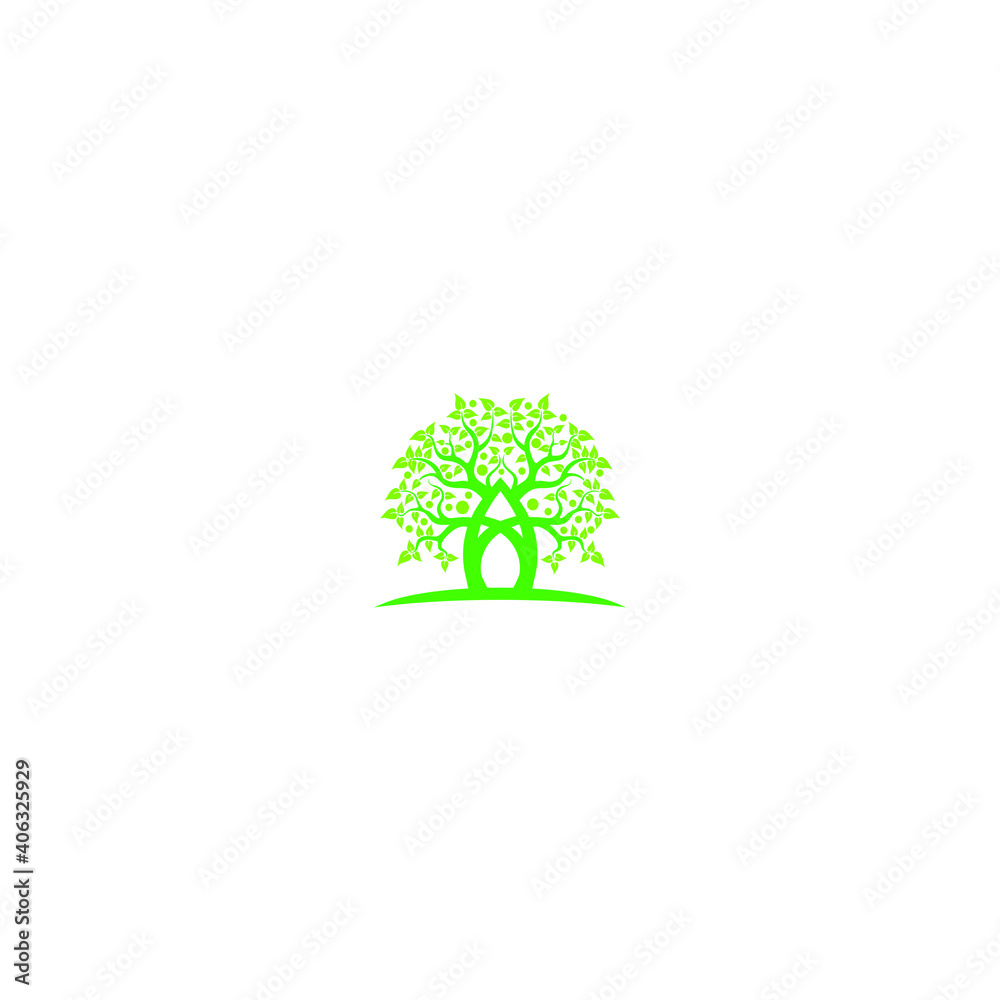 Obraz premium TREE logo TREE icon TREE vector TREE monogram TREE letter TREE minimalist TREE triangle TREE flat Unique modern flat abstract logo design