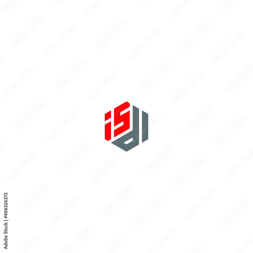 Fototapeta premium ISDL logo ISDL icon ISDL vector ISDL monogram ISDL letter ISDL minimalist ISDL triangle ISDL flat Unique modern flat abstract logo design 