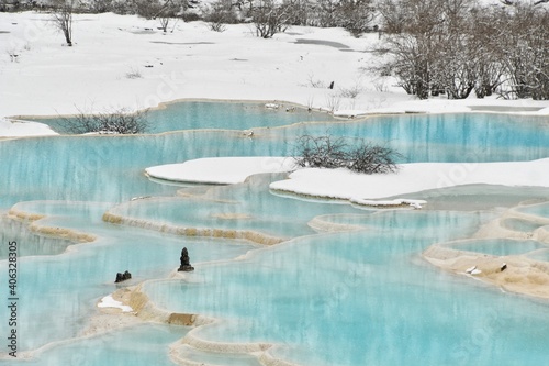 Tableau sur toile Jiuzhaigou Lakes, China, Sichuan