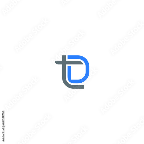 TD logo TD icon TD vector TD monogram TD letter TD minimalist TD triangle TD flat Unique modern flat abstract logo design 