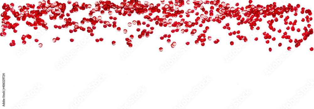 Red glitter, sequins, confetti Red glitter, sequins, confetti
