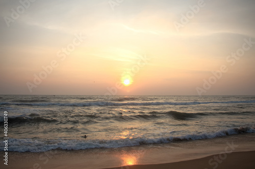 sunset over the sea © Sudha