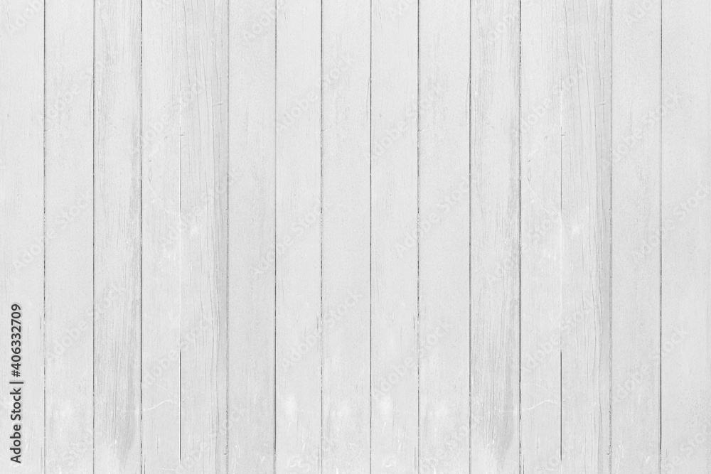 Obraz premium Wood plank white timber texture and seamless background