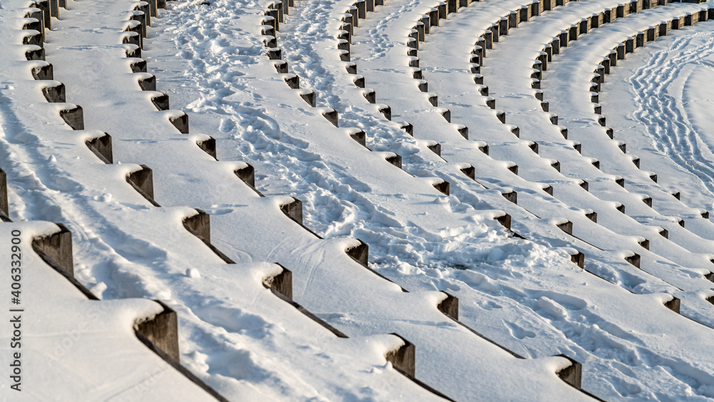 Steps in snow. Winter pattern background. Beauty in nature. Steps in snow. Winter pattern background. Beauty in nature.