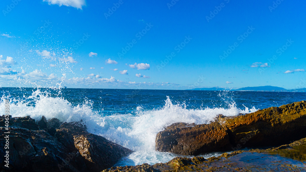 image of sea waves HD 