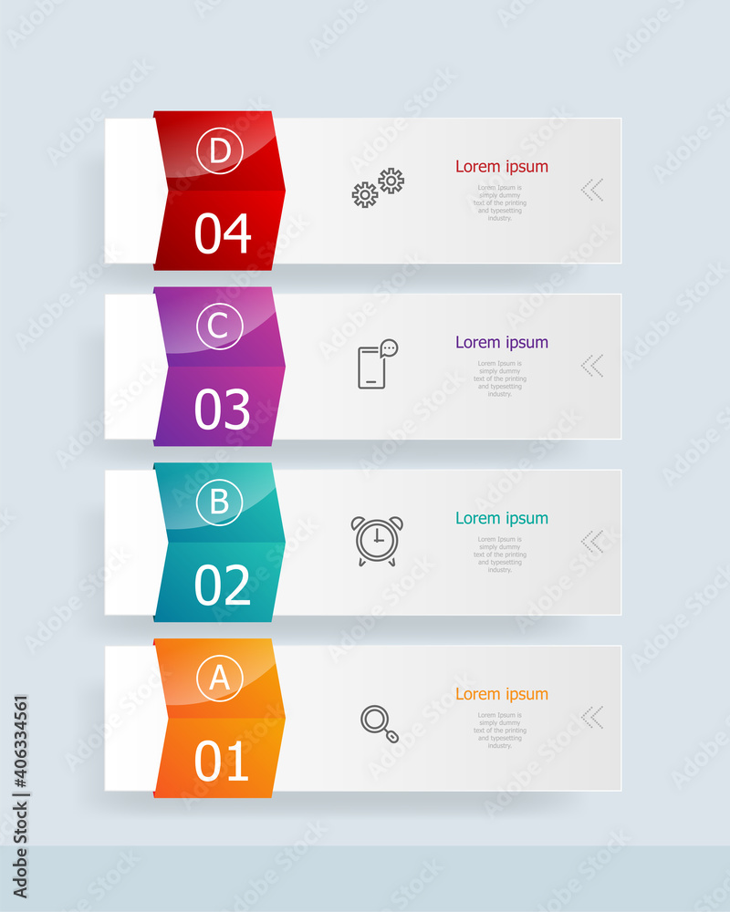 abstract vertical infographics 4 steps for business and presentation abstract vertical infographics 4 steps for business and presentation