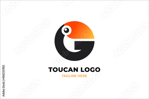 Letter G and Toucan Beautiful logo
