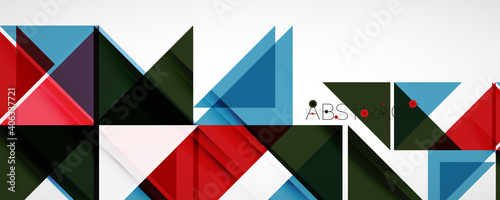 Free Download Geometric abstract background. Techno color triangle shapes. Vector illustration for covers, banners, flyers and posters and other designs - GFXLoad