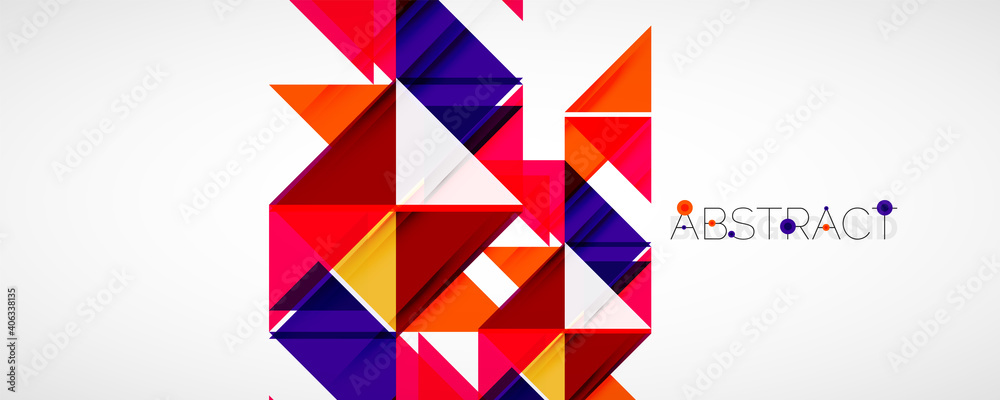 Set of vector triangle geometric backgrounds. Vector illustration for covers, banners, flyers and posters and other designs Set of vector triangle geometric backgrounds. Vector illustration for covers, banners, flyers and posters and other designs